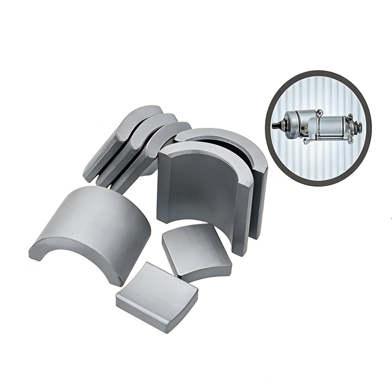 Motorcycle starter motor magnet